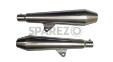 Royal Enfield GT Continental 650cc Exhaust Muffler Silencer Stainless Steel - SPAREZO